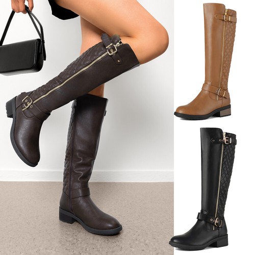 Women zipper knee high - knee,